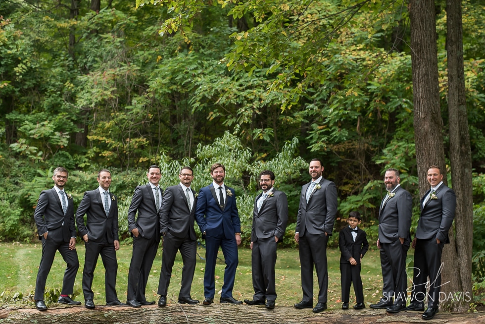 Stonover Farm wedding photos with the groomsmen