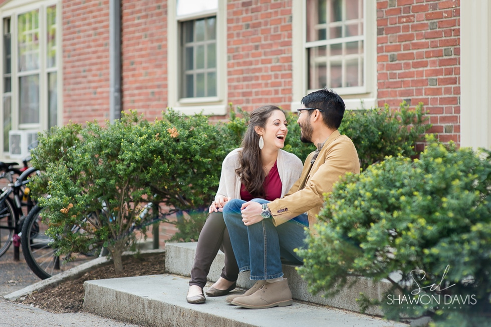Harvard Square engagement session photo