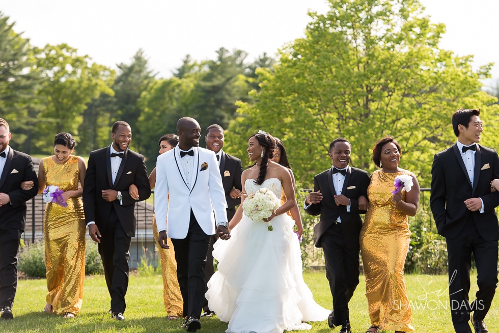 Indian Pond Country Club bridal party wedding photos