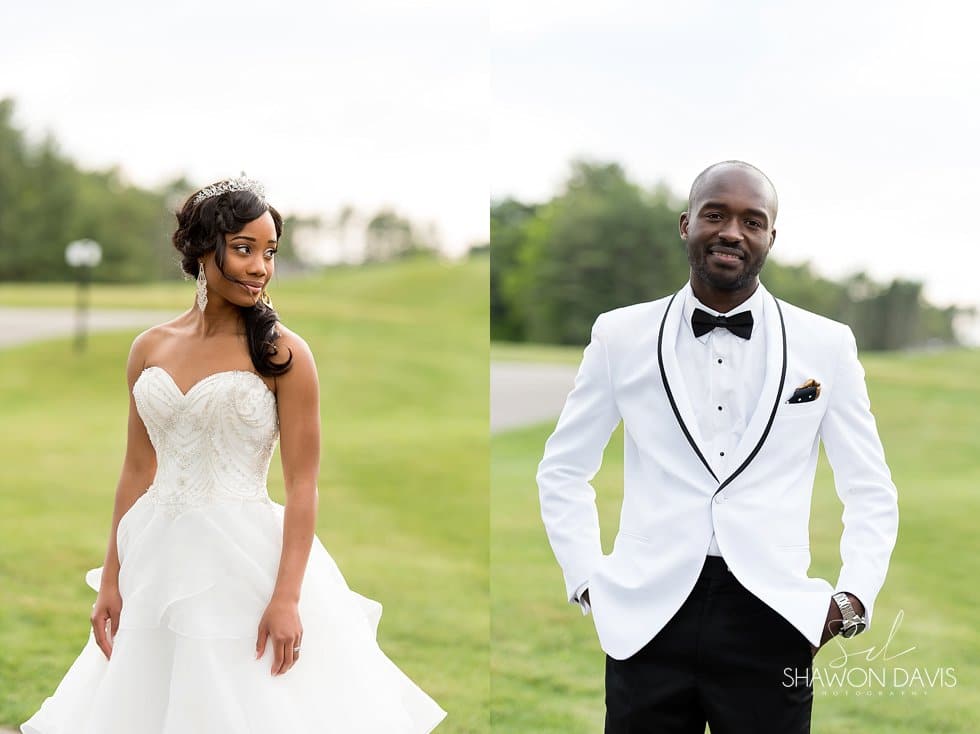 Indian Pond Country Club bride and groom wedding photo