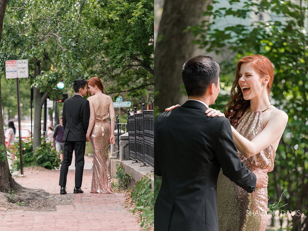 first look on a wedding in Cambridge, Ma photo