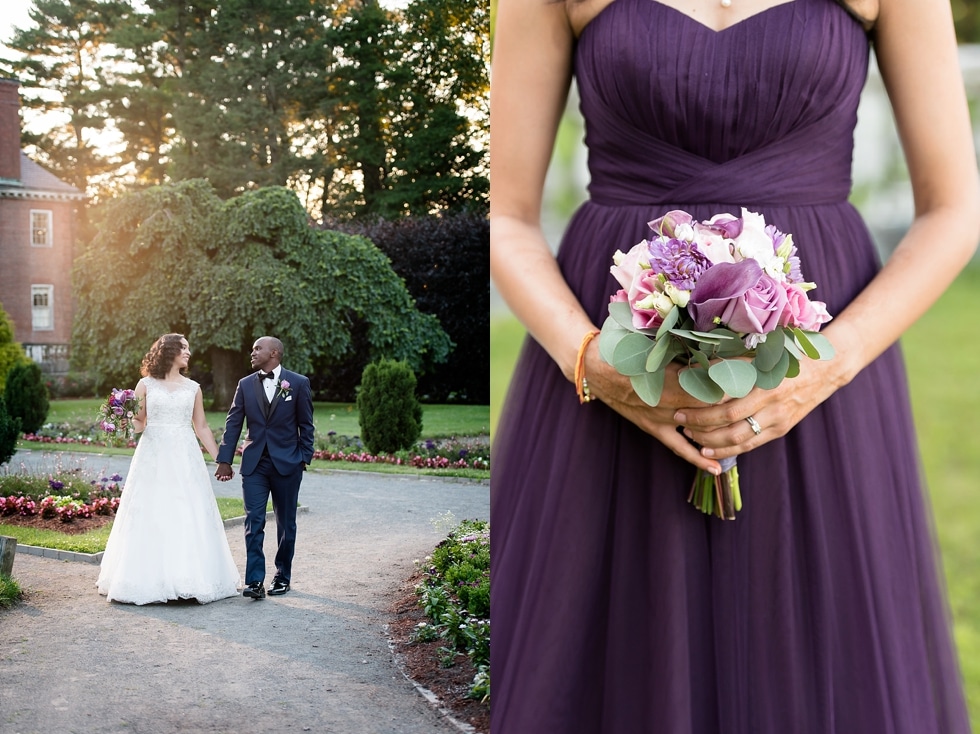 Purple wedding at the Gardens at Elm Bank Wedding photo