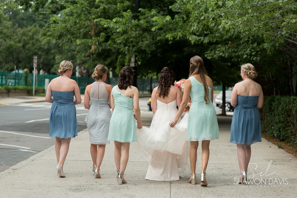 Bridesmaids at the Liberty Hotel wedding photo