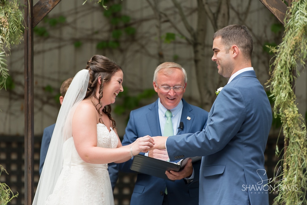 Wedding ceremony at the Liberty Hotel wedding photo