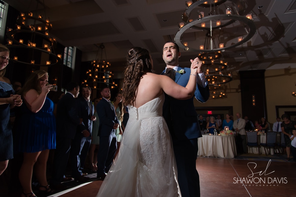 Bride and groom first dance at the Liberty Hotel wedding photo