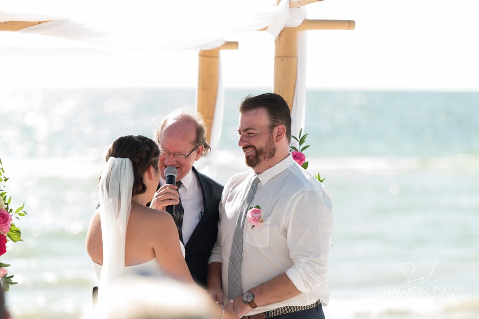 Naples Beach wedding photo