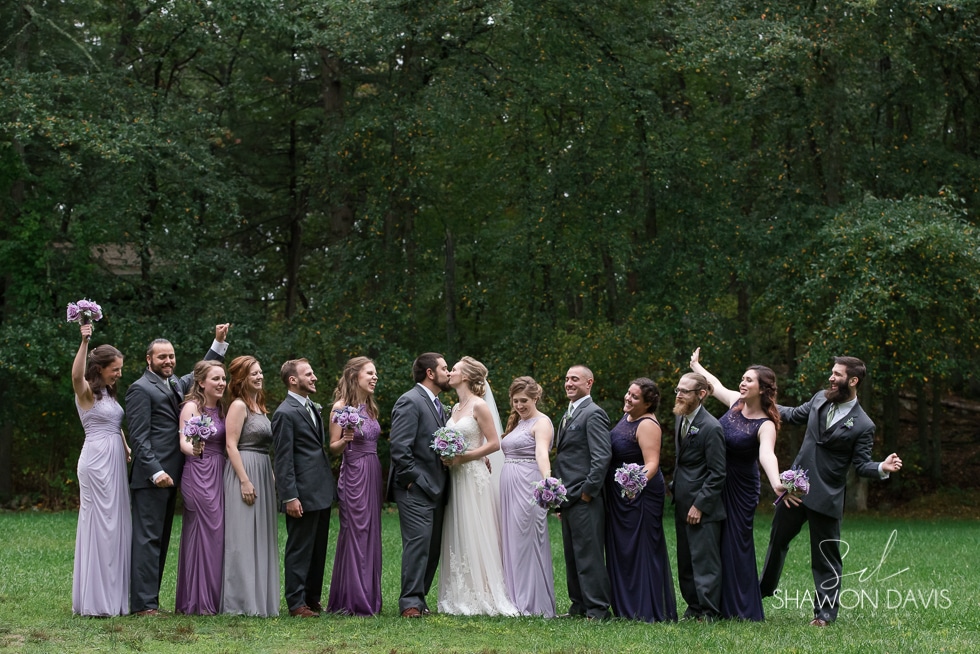 Wedding party at hale reservation wedding photo
