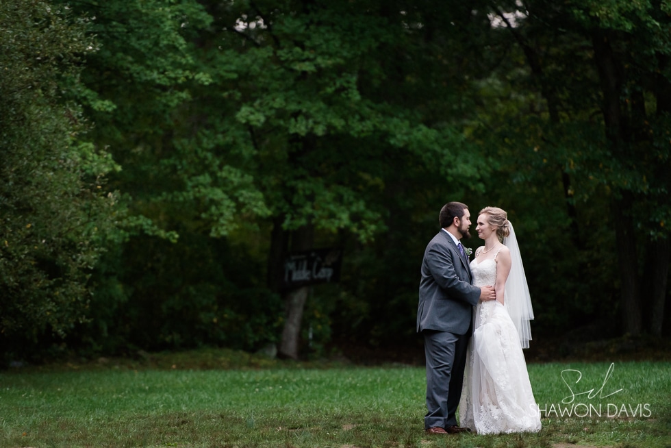 Bride and groom at hale reservation wedding photo