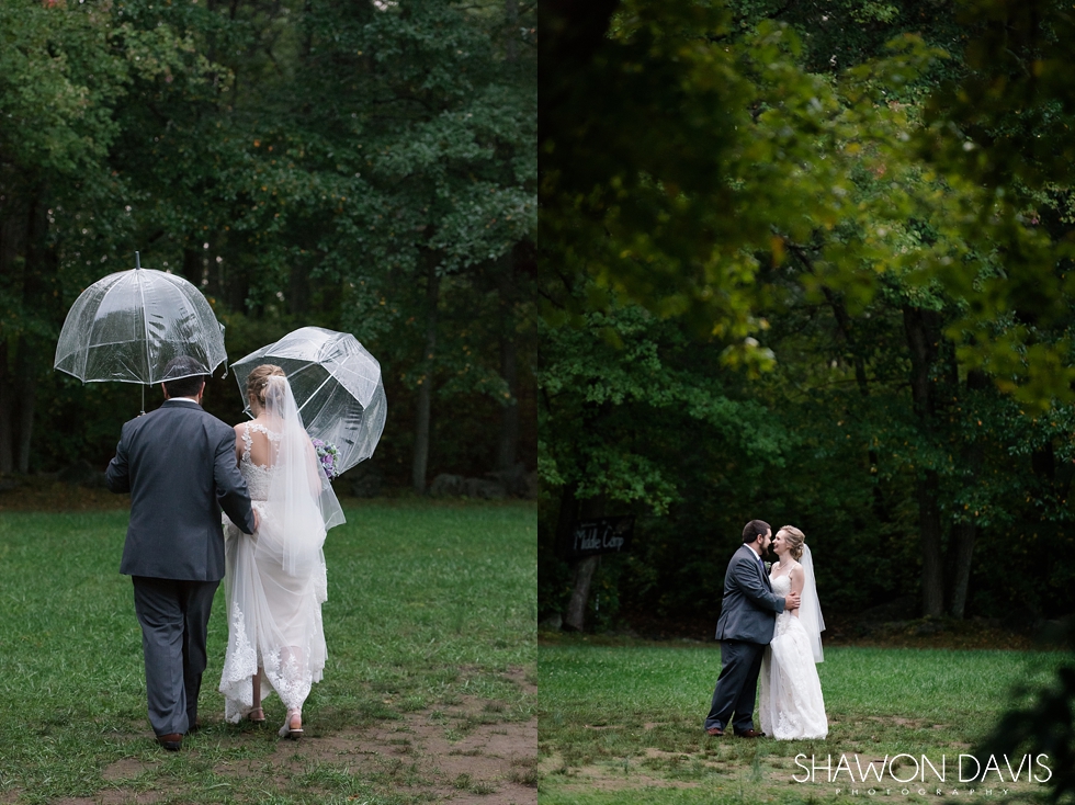 Bride and groom at hale reservation wedding photo