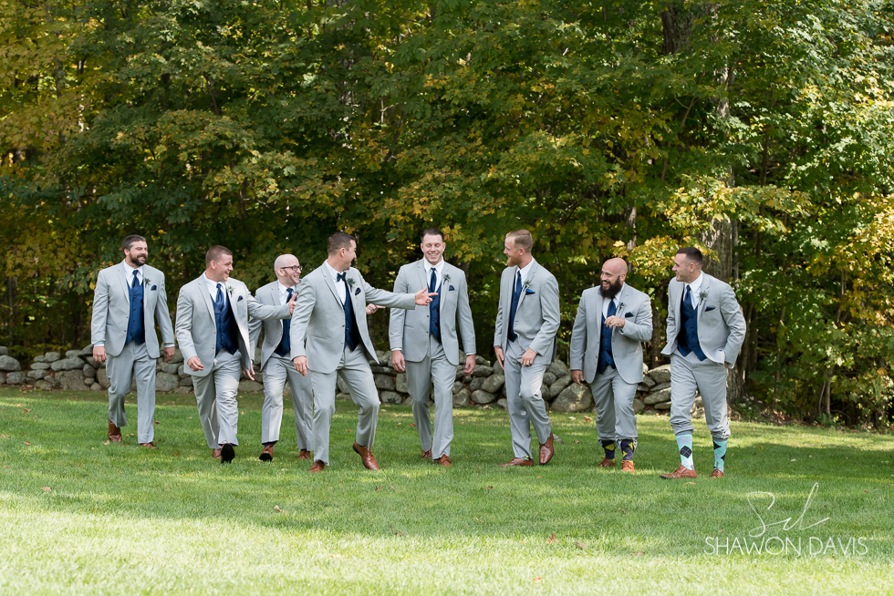 Groomsmen at Harrington Farm wedding Photos