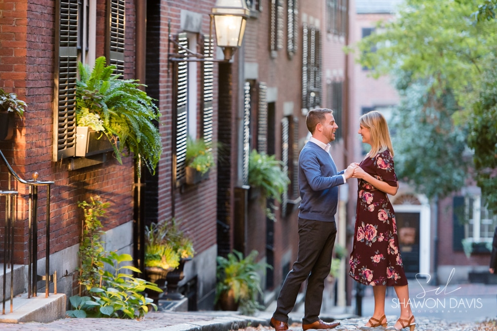 Beacon Hill engagement session photos