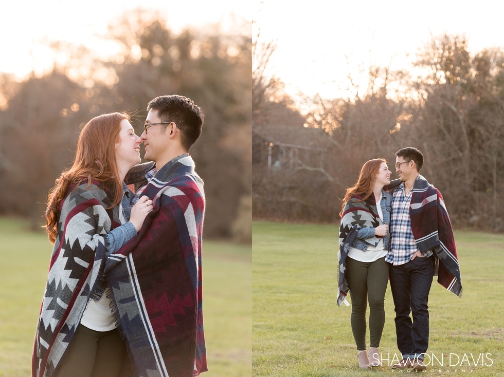 Choate Park romantic engagement session photos