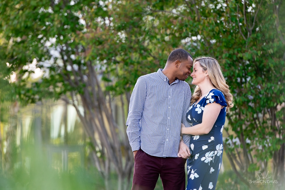 A romantic spring north point park engagement session in Boston, MA. 