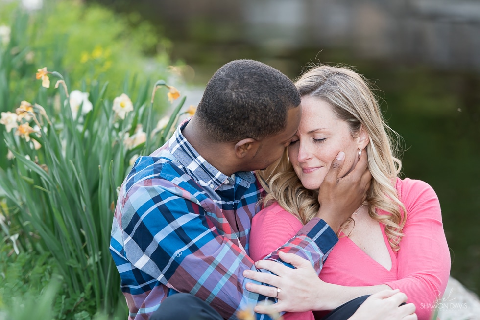A spring north point park engagement session in Boston, MA. 
