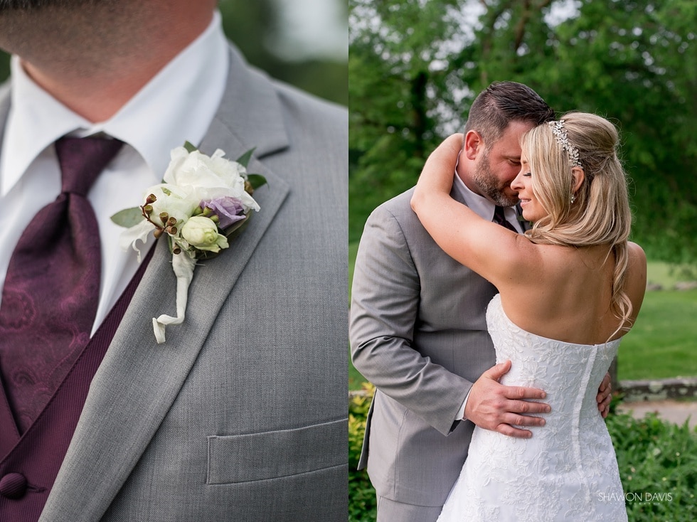 Romantic bride and groom photos after their Blissful Meadows Wedding