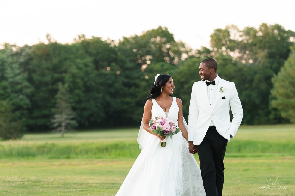 summer African American wedding at the villa at ridder country club