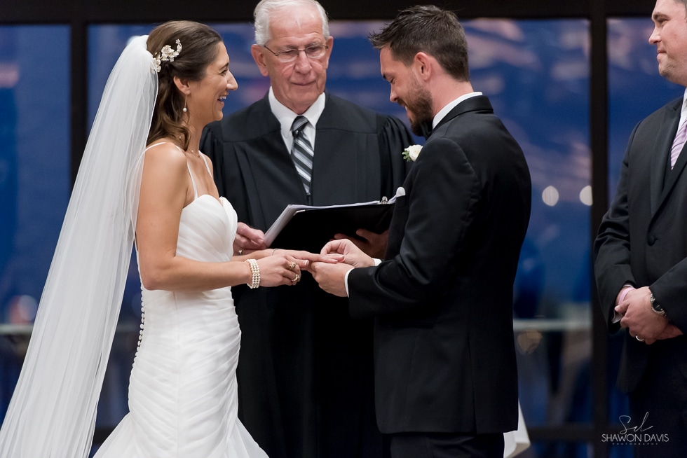 wedding ceremony at venezia Boston 