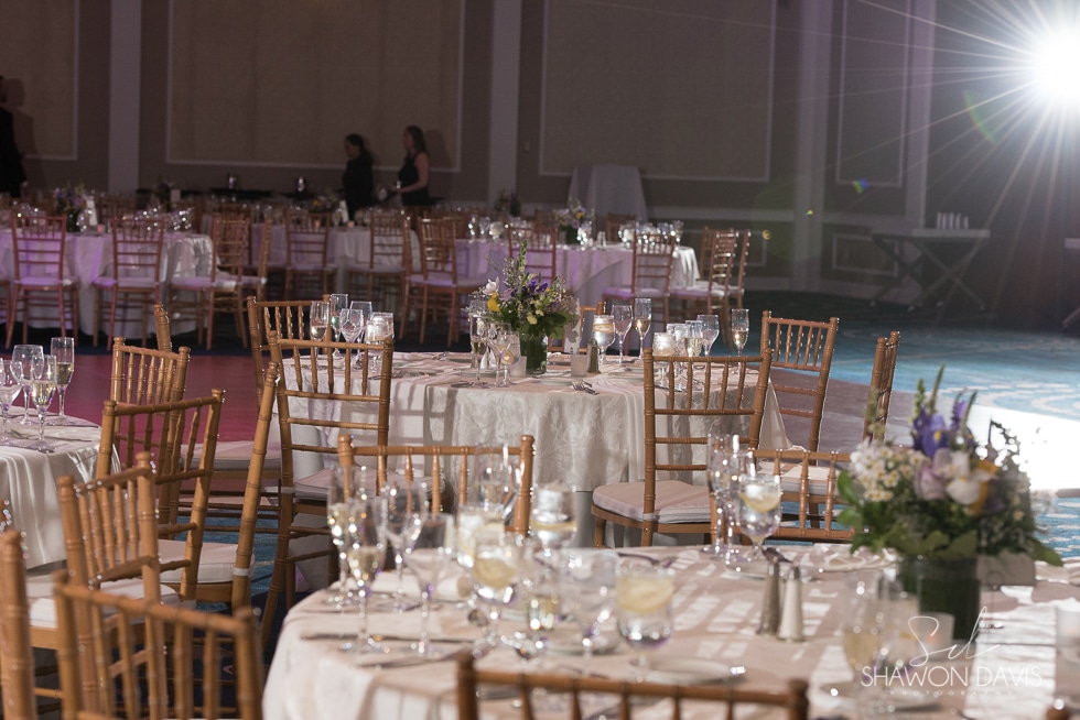reception decor at hyatt regency cambridge hotel wedding 