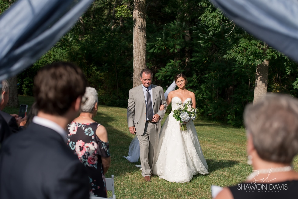 Summer Cape Cod Intimate Backyard Wedding